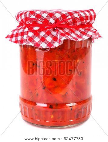 Ajvar chutney relish homemade product