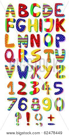 colorful alphabet