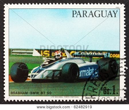 Postage Stamp Paraguay 1982 Race Car