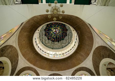Inside Dome of Sultan Sulaiman Mosque