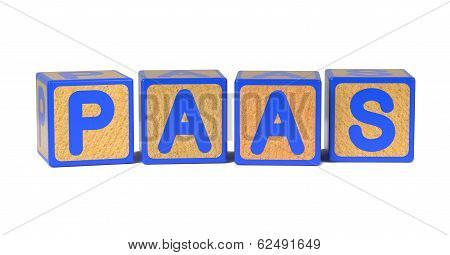 PAAS - Colored Childrens Alphabet Blocks.