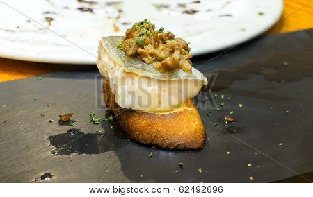 Typical Spanish Codfish Pincho.