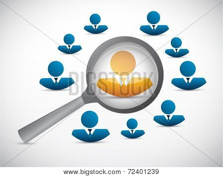 Candidate Search Selection Illustration Design