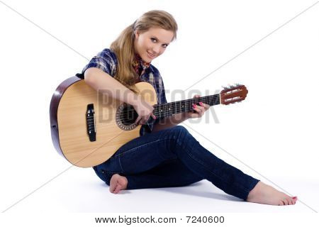 Country-girl With Guitar