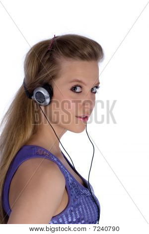 Girl With Earphones