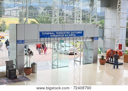 Quitumbe Bus Terminal in Quito, Ecuador