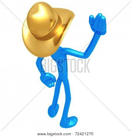 Cowboy Waving
