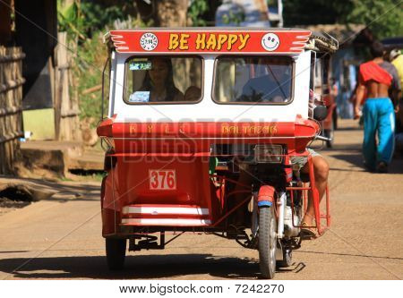 Glücklich Tuk-Tuk