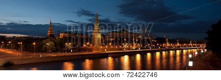 Evening panorama of the Kremlin