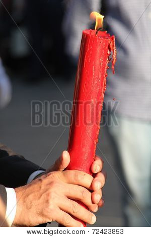 candle red