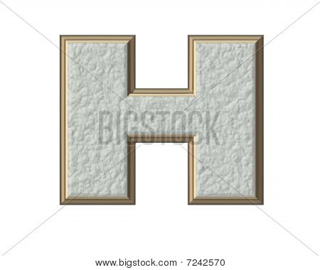 3D Buchstabe H