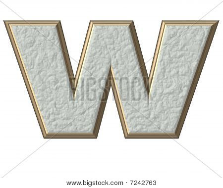 3D Buchstaben W
