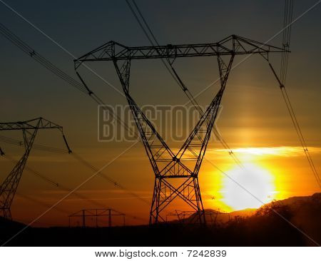 Powerline Sunset