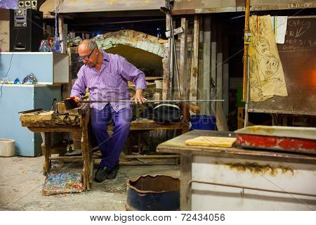 Worker Of Murano Furnace