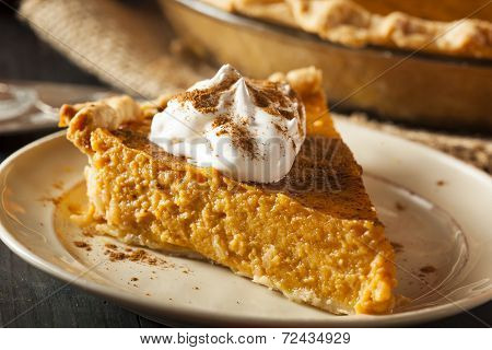 Homemade Pumpkin Pie For Thanksigiving