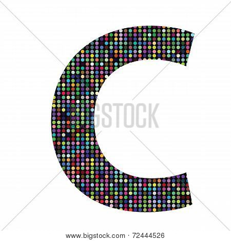 Multicolor Letter C