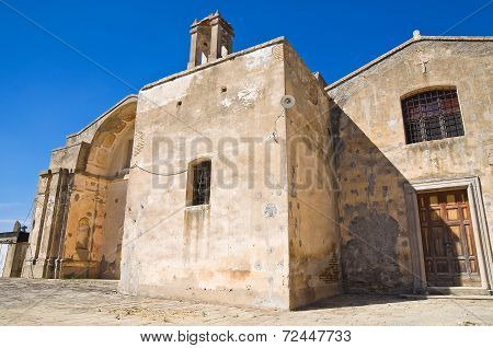 Church of St. Pietro. Craco. Basilicata. Italy.