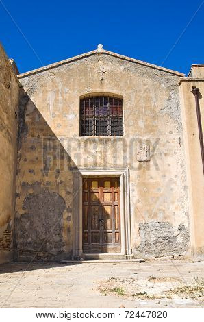 Church of St. Pietro. Craco. Basilicata. Italy.