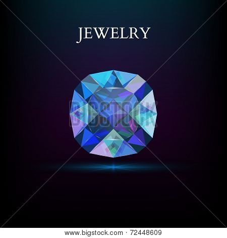 Jewelry. Gemstone. Vector