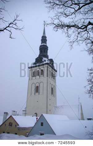 Sněžení v Tallinnu