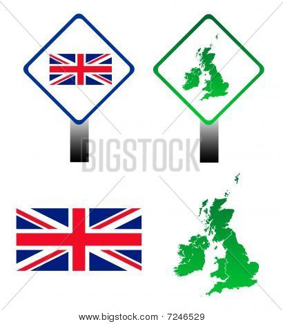 Segni di bandiera Union Jack