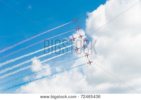 Aerobatic Team In Action