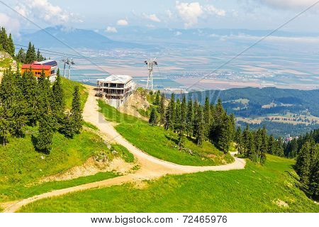 View From Postavarul Massif, Poiana Brasov, Romania