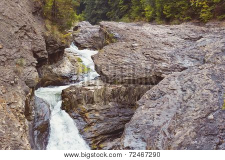 Waterfall On Nature Park Putna - Vrancea Romania