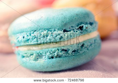 Macro Shoot Of Macaroon Cookie