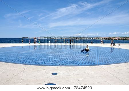 Greeting To The Sun - Solar Panel Sculpture In Zadar, Croatia
