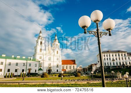 Cathedral Of Holy Spirit In Minsk - The Main Orthodox Church Of Belarus And Symbol Of Capital