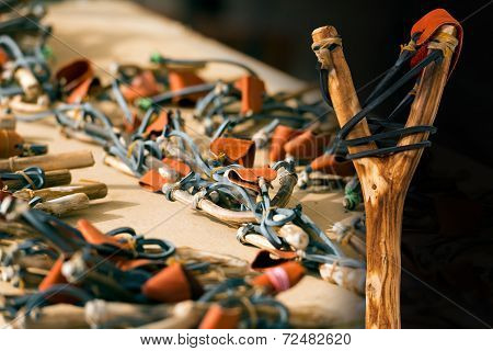 Handmade Wooden Slingshots