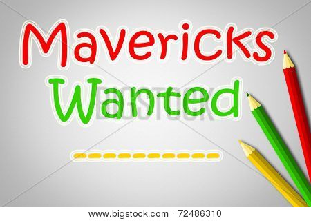 Mavericks Wanted Concept