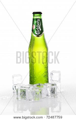 Carlsberg Beer Bottle With Ices