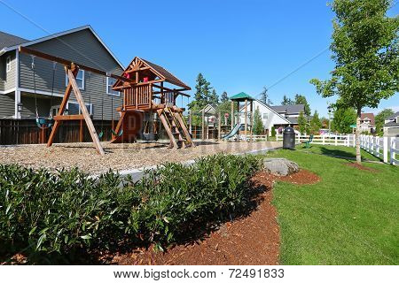 Playground In American  Neighborhood