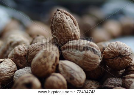 Pile Of Walnuts.