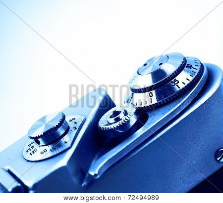 Camera. Detail Of The Camera For The Background. Isolated.