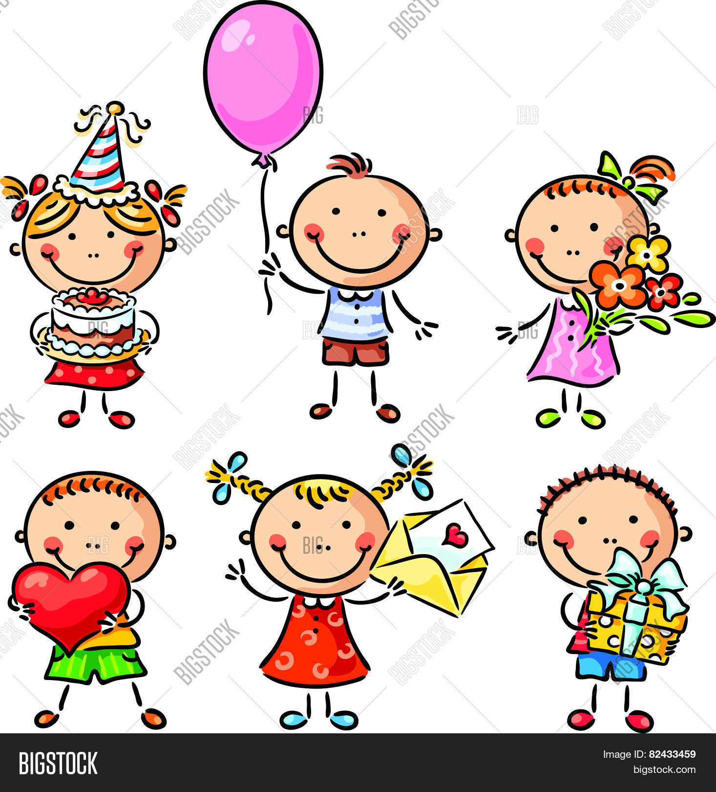 Birthday Kids Vector &amp; Photo (Free Trial) | Bigstock
