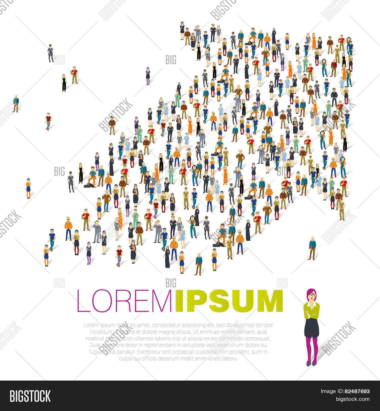 Crowded 矢量图和照片（免费试用） | Bigstock