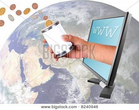 Spende von verschiedene Währungen über internet