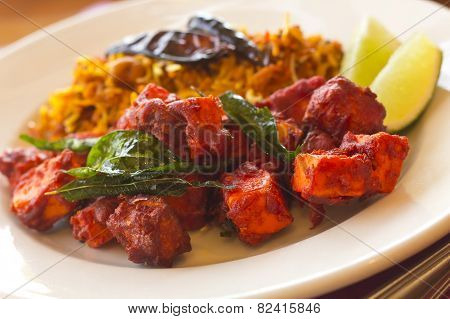 Kadai Paneer With Tamarind Rice