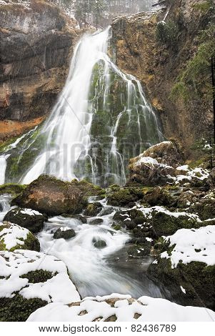 Gollinger Waterfalls at wintertime, Austria