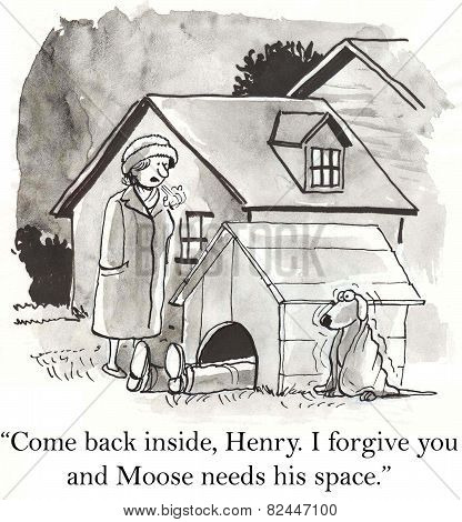 Husband Is In Dog House
