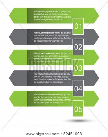 Modern design template, can be used for info-graphics,graphic or website layout vector