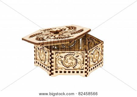 Small Hexagon Decorative Box