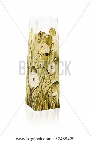 Empty Square Glass Vase