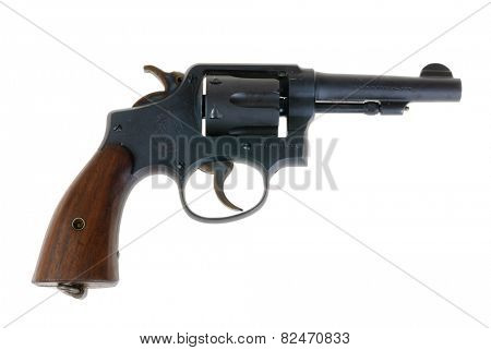 Hayward, CA - February 3, 2015: Smith & Wesson .38 special revolver model; Police Special - illustrative editorial