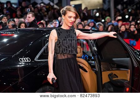 BERLIN, GERMANY - FEBRUARY 05: Heike Makatsch, the 'Nobody Wants the Night' premiere during the 65th Berlinale International Film Festival at Berlinale Palace on February 5, 2015 in Berlin, Germany.