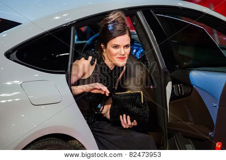 BERLIN, GERMANY, FEBRUARY 05: Fritzi Haberlandt,Nobody Wants the Night premiere,Opening Ceremony. 65th Berlinale International Film Festival at Berlinale Palace on February 5, 2015 in Berlin, Germany.