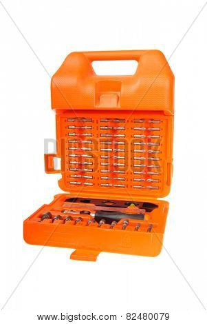Hayward, CA - February 3, 2015: Black & Decker multi-piece tool kit - illustrative editorial